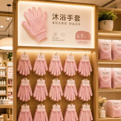 搓灰神器五指磨砂搓澡手套家用洗澡沐浴搓背不伤皮肤双面搓澡手套