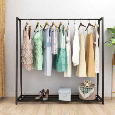 落地挂衣架晾衣架家用卧室简易晒衣架室内室外阳台楼顶加厚晾衣杆