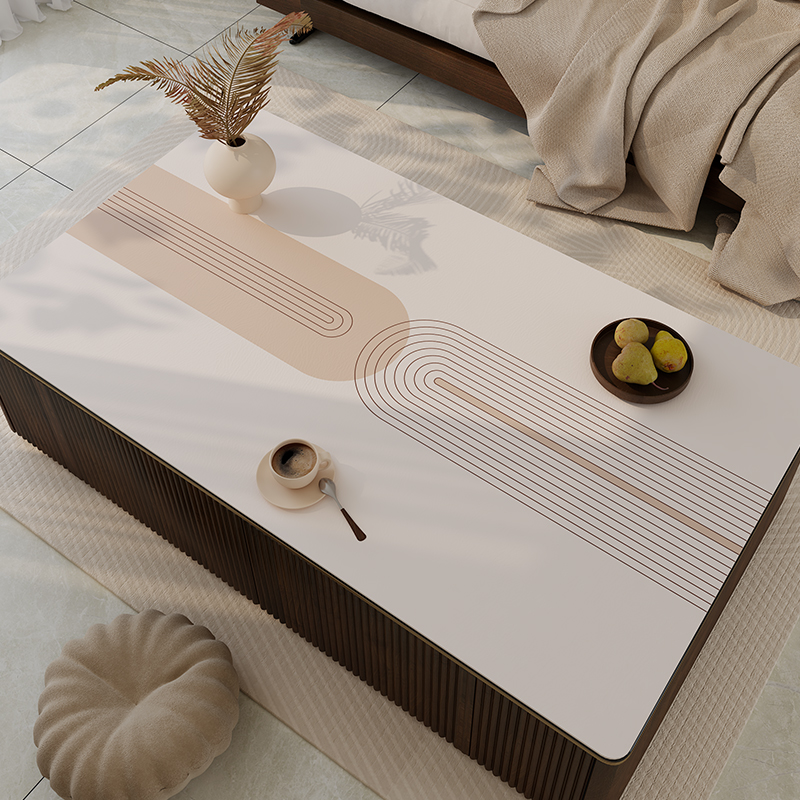 茶几桌垫免洗防油防水茶几垫桌布高级H感茶几布餐桌垫桌面保护垫