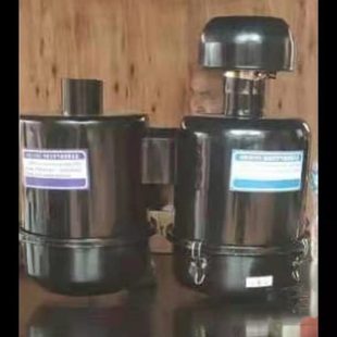 农用车货车1522铁壳双胞胎6cm口径微耕机拖拉机空气滤芯桶过滤器