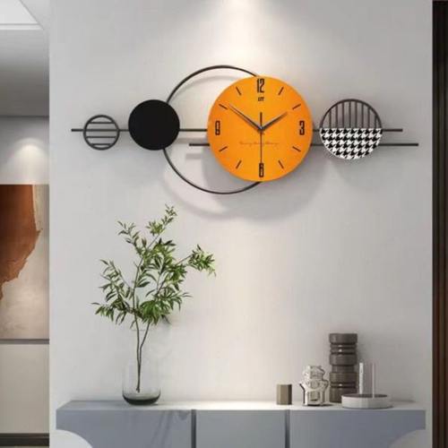 钟表客厅轻奢现简约时钟挂墙家用餐厅装饰壁画时尚创意挂钟爆款