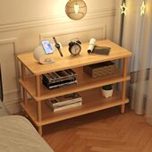 卧室床头柜简约现代轻奢高级感窄边置物架小型床边柜床头桌替代品