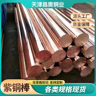 T2铜棒厂家 8mm 4mm 16mm接地红铜棒现货价1格紫铜杆