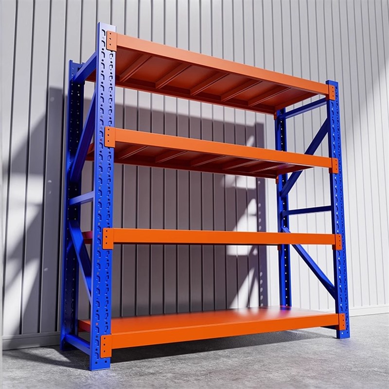 货架置物架多层商用架子超市置物架D落地收纳层架超强承重快递展