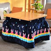 烤火桌子家用实木正方形烤火架多功能取暖桌四方桌折叠桌餐桌炕桌