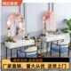 网红影楼化妆台摄影礼服婚纱店化妆师专用带灯化妆镜子美容梳妆桌