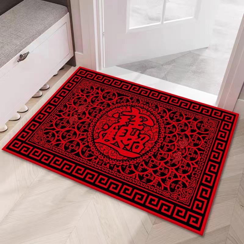 ZC进宝60*100mcm入户门垫家用喜庆防滑门厅玄关吸水卫生间厨房垫
