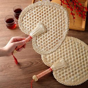 扇子夏季大蒲扇手工老式手摇夏天芭蕉扇儿童老人小便携麦秆葵扇子