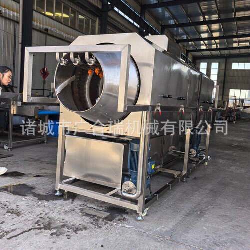 全自动滚筒滚清洗机商用大姜喷淋清洗设备材根茎压类WNI筒清洗机