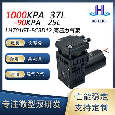 高压力高流量12v24v活塞泵压缩机清洗设备喷涂增压900kpa-90kpa