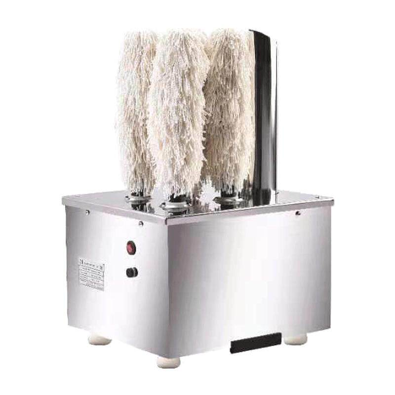 外贸酒店餐厅电动擦杯机红酒香槟玻璃杯高脚杯抛光烘干消毒器机