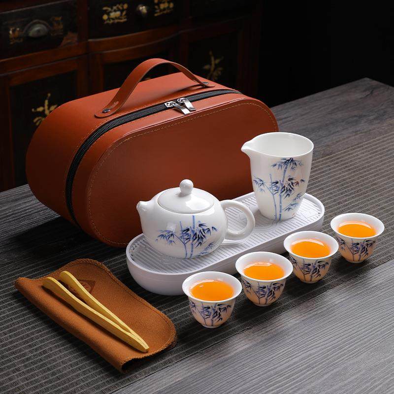 便携旅行茶具小套装羊脂玉随身户外露营泡茶神器一壶四杯带茶盘,玩具/童车/益智/积木/模型,毛绒/玩偶/公仔/布艺类玩具,淘宝优惠券,粉丝福利购,淘宝优惠卷