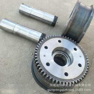 橡胶层车轮起重机端梁驱动轮LD200LD300LD400行车行走轮