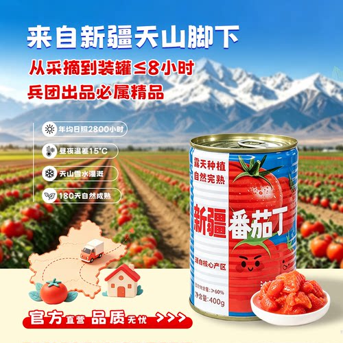 小番喜头茬大块新疆番茄罐头