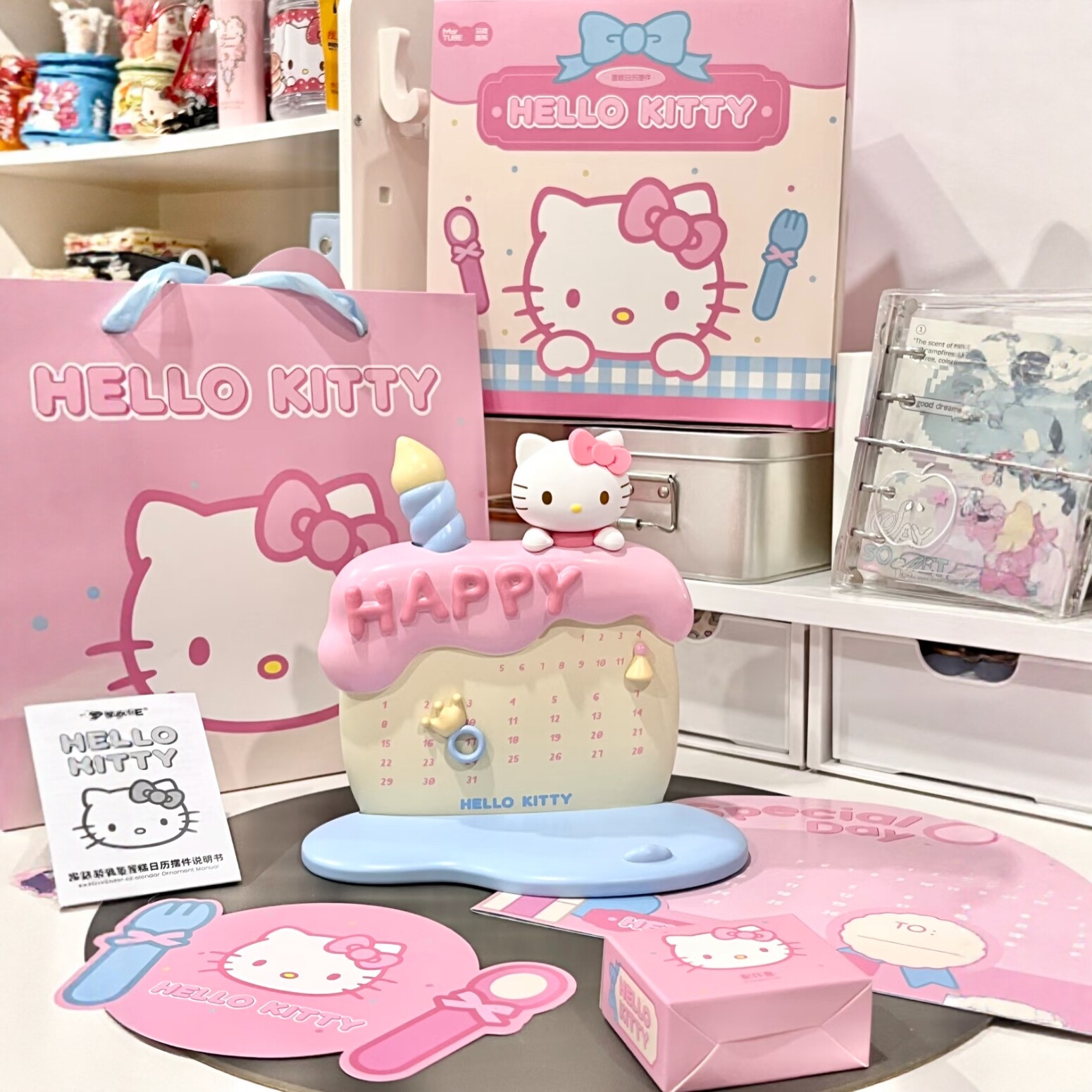 hellokitty日历设计创意万年历可爱家居桌面装饰摆件玄关摆件送礼