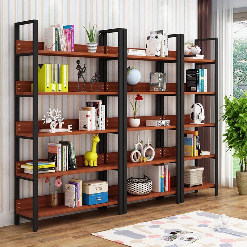 木书架现代约多层置物钢架客厅隔断落地超样品架铁艺简YAJ展商示