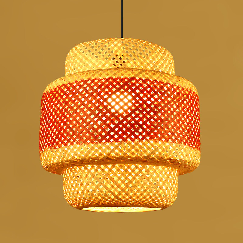 竹编灯笼中国风饭店大排档灯罩日式复古竹子餐厅火锅店新中式吊灯,家装灯饰光源,餐厅吊灯,淘宝优惠券,粉丝福利购,淘宝优惠卷