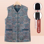 老太太马甲妈妈春秋宽松马夹老年人女装 奶奶装 坎肩70岁80老人背心