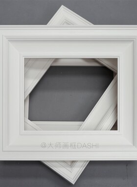 白色复古典欧式实木油画框外框装裱定制镜框相框美式挂墙摄影拼图