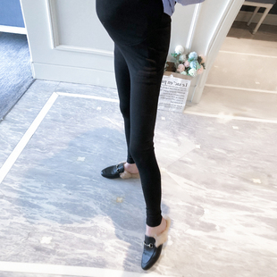 宽松显瘦黑色休闲孕妇打底裤 孕妇装 孕妇托腹裤 2021新款 百搭 春秋装