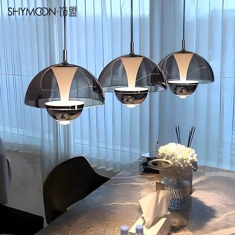 意式轻奢高级感餐厅吊灯现代2025新款花苞手扫升降岛台餐桌吊灯,家装灯饰光源,餐厅吊灯,淘宝优惠券,粉丝福利购,淘宝优惠卷