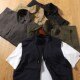 户外机能抗撕裂防水休闲坎肩多口袋登山工装 背心男潮立领无袖 马甲