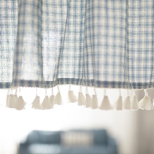 防蚊帘子遮挡橱柜短门帘挂帘防尘免打孔半帘小窗帘隔断帘宿舍半帘