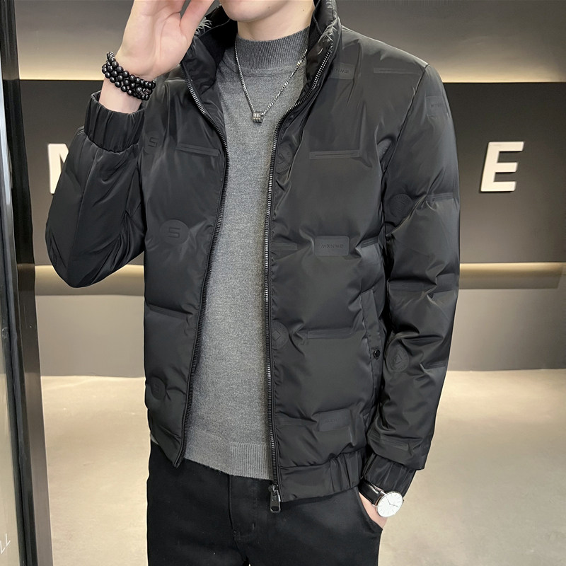 羽绒服男冬季2022新款潮流韩版立领短款男装加厚休闲外套轻薄保暖