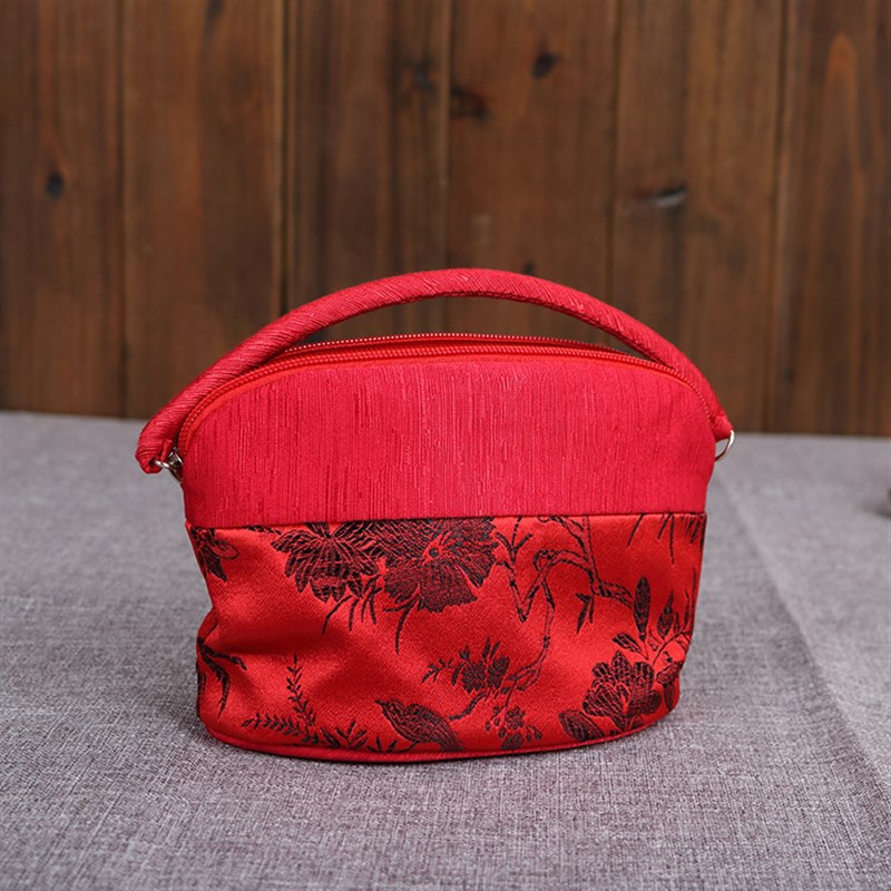 中国风特色南京云锦丝绸手拎包配旗袍手袋化妆包送老外出国礼品