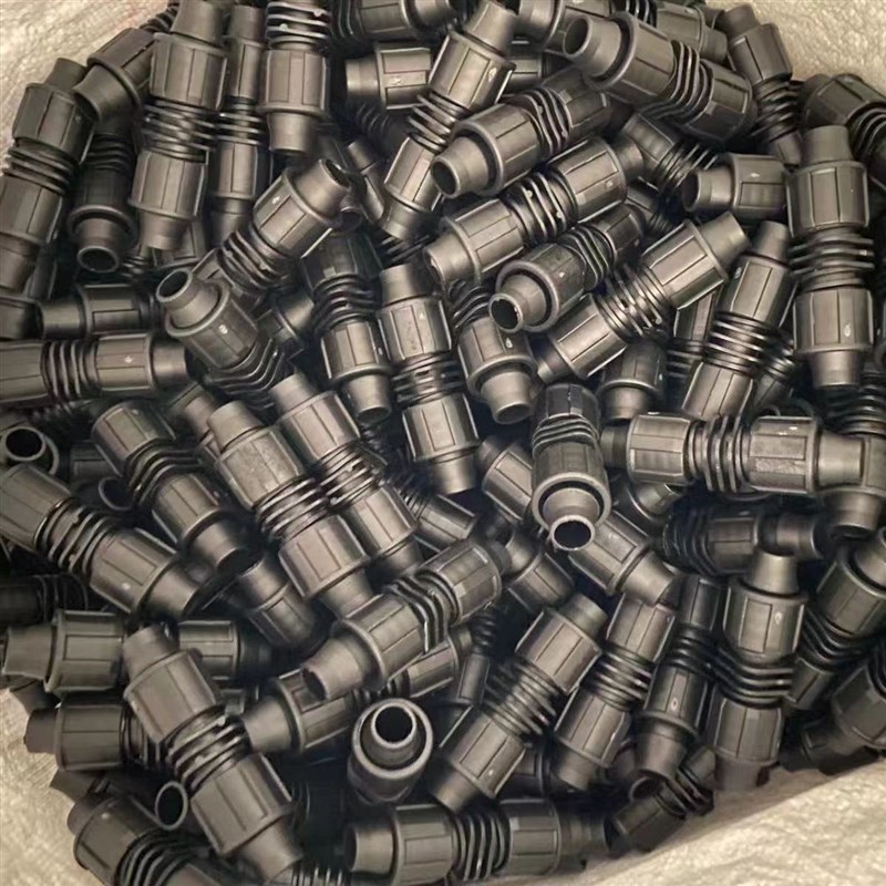 16滴灌带接头 锁母旁通 双锁母直接锁母三通连接方便滴灌带配件