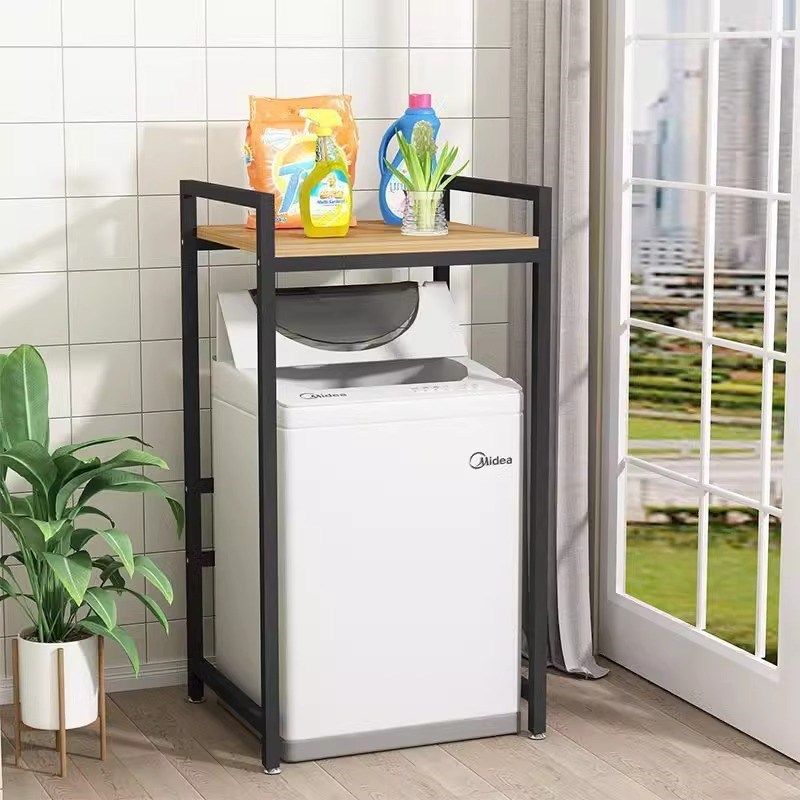洗衣机置物架上方架可定制尺寸滚筒波轮翻盖落地卫生间储物收纳架