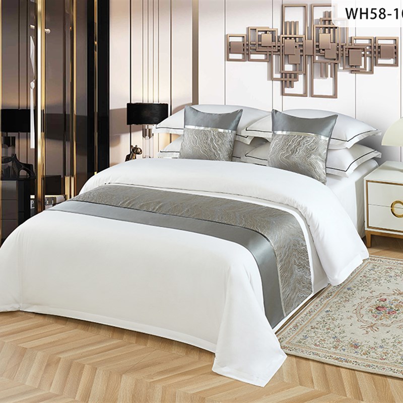 床上用品装饰轻奢复古美式公寓酒店宾馆床尾巾床盖抱枕枕芯床旗