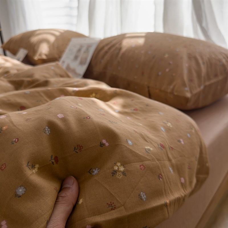 双层纱布被套单件150x210x215单双人220x240全棉小碎花被罩