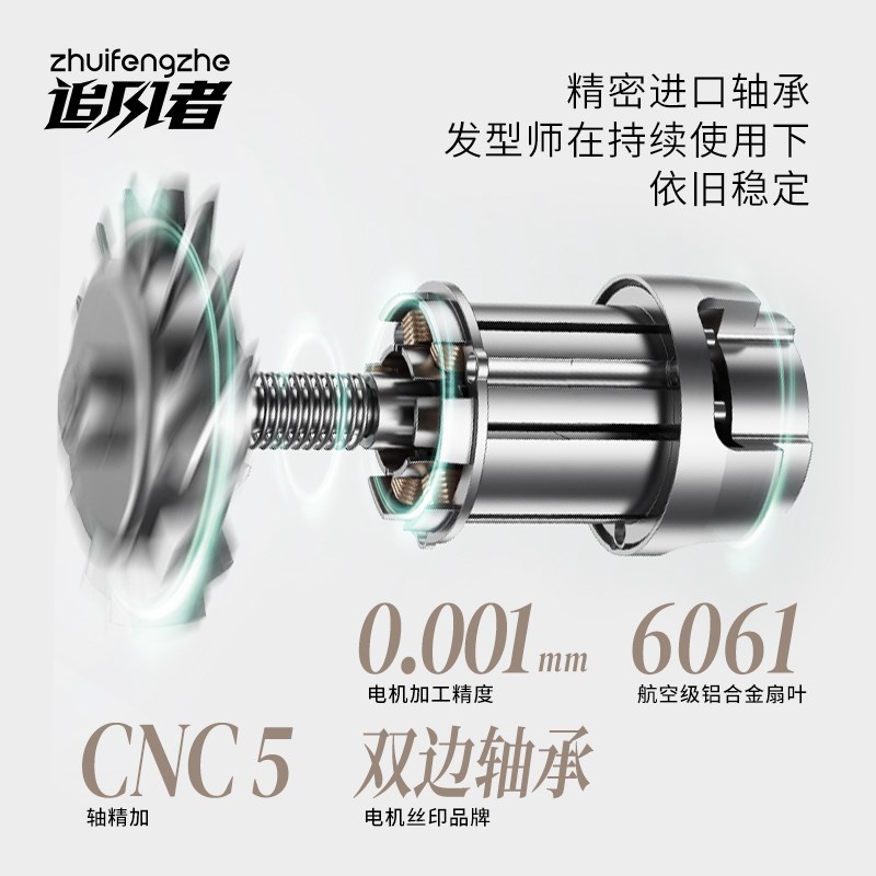 追风者吹风机灰常棒发廊理发店发型师护发电吹风风筒组合装