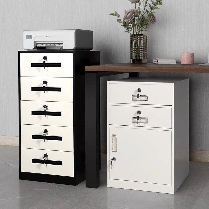 储物资柜办公室料矮柜床头柜文柜收件纳铁皮锁柜桌下带见详情抽屉