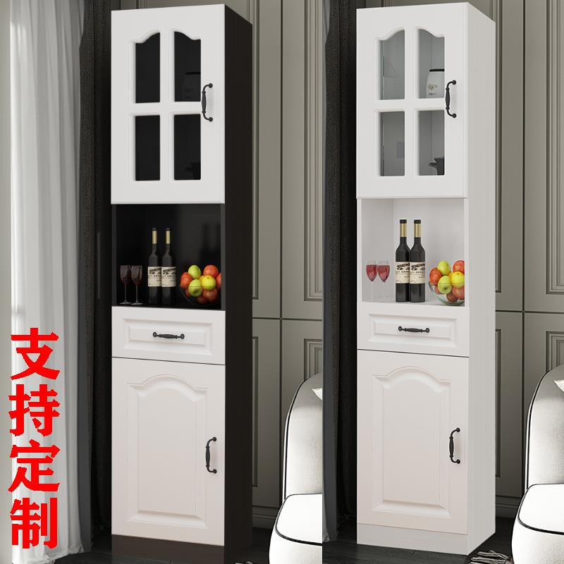 柜9CSRX冰箱夹缝柜厨房储物收纳柜酒柜墙角餐边柜柜窄柜客厅厨子