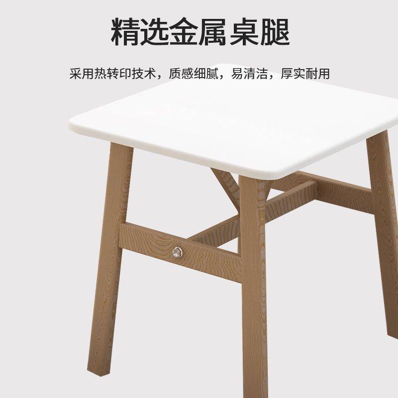 餐桌椅组合一桌两椅阳台桌休闲吃饭桌出租房正方形小户型小方桌