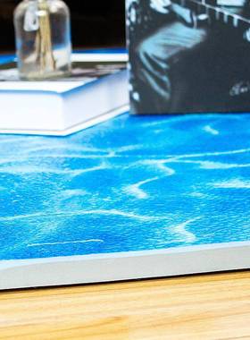 ?覆膜蓝色海洋纹泡沫地垫接1x01米10x100米跆拳道F7597M79垫加拼