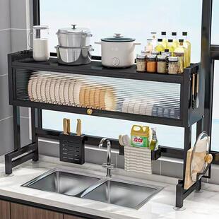 厨房槽厨房水槽置物架洗碗槽水碗碟架碗水池子收纳架台面盘沥水架