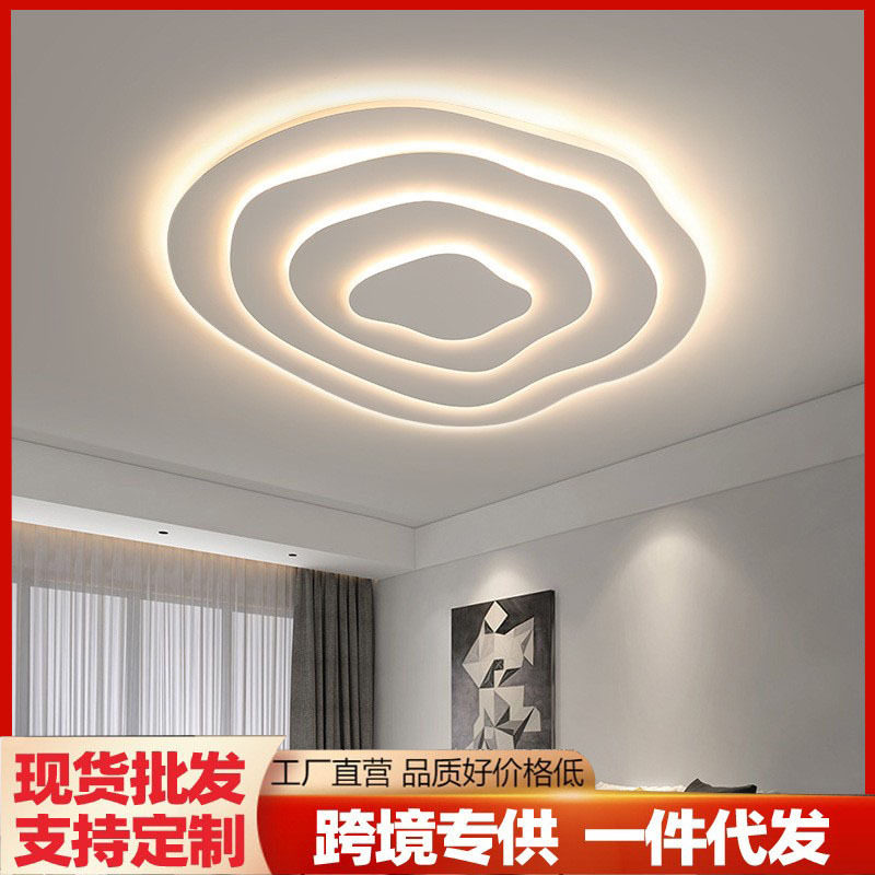 现代简约卧室吸顶灯创意个性异形客厅铁艺灯具家用书房 led装饰灯
