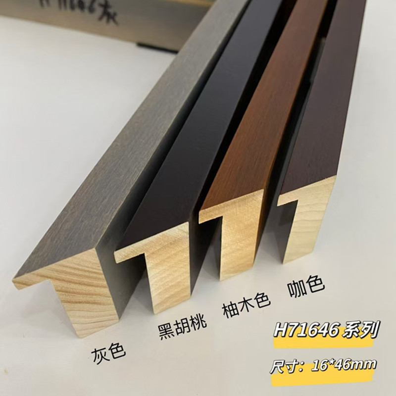 黄杨木油漆H71646灰色原木画国画油画字画装裱相框画框实木线条