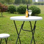 折叠小圆餐桌YC033H便桌携家用形折叠桌椅酒吧圆形子简易户外休闲