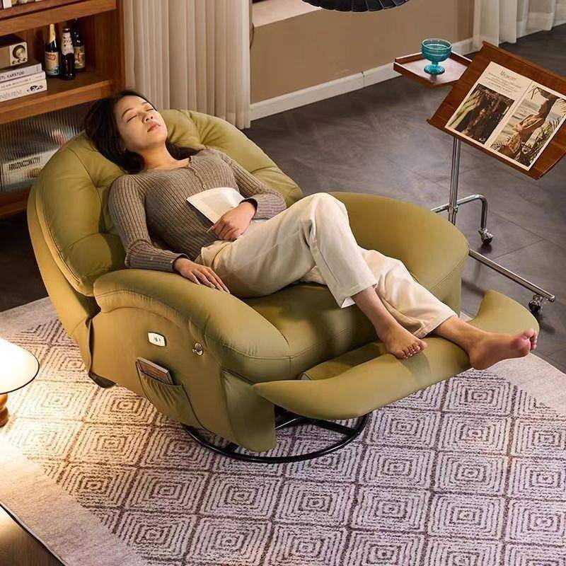 0087497太空动懒人沙发头电等休闲舱摇摇椅可躺睡可家多功能用单