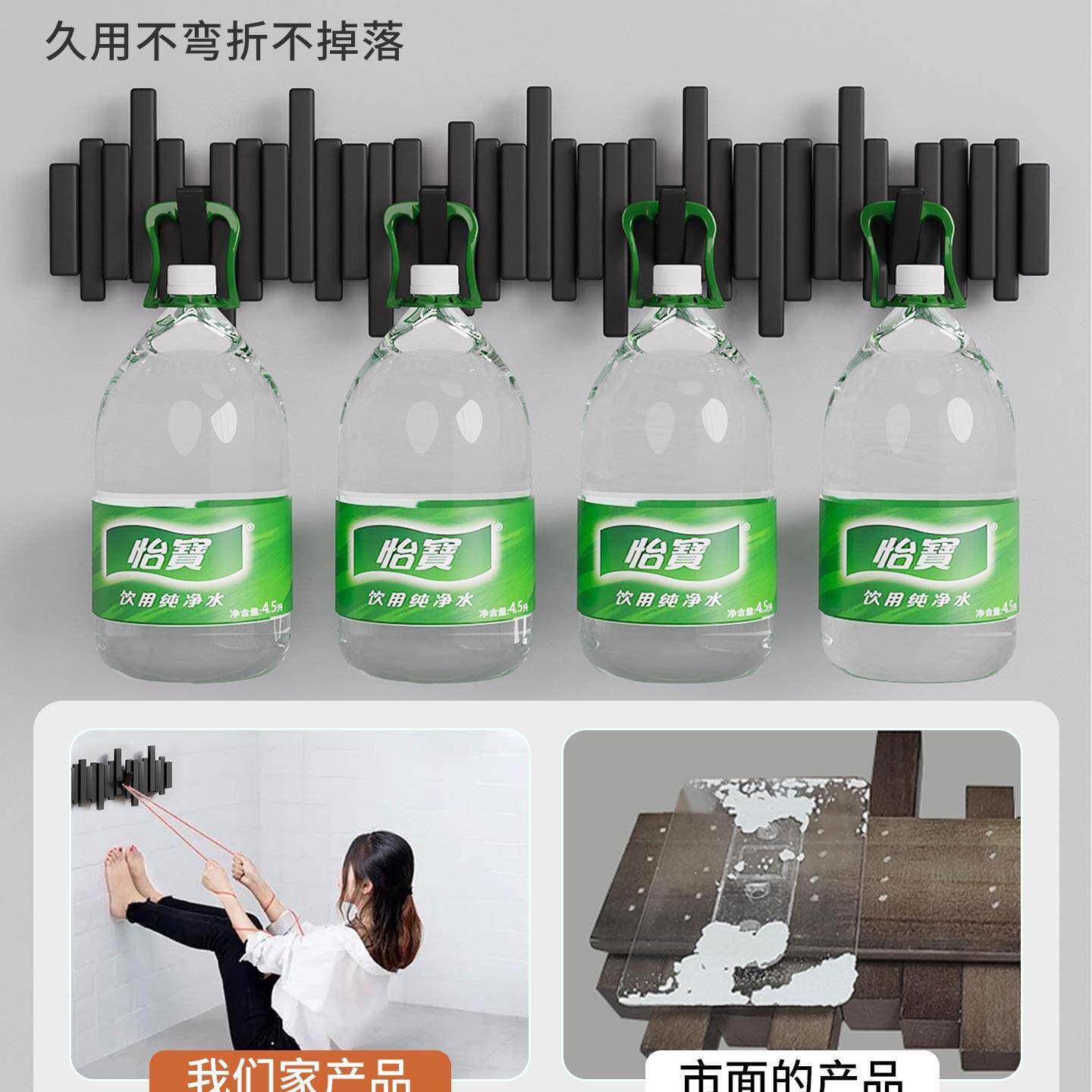 实木钢琴键挂物衣架上壁挂衣钩卧室玄后关入户门置985免打孔衣帽