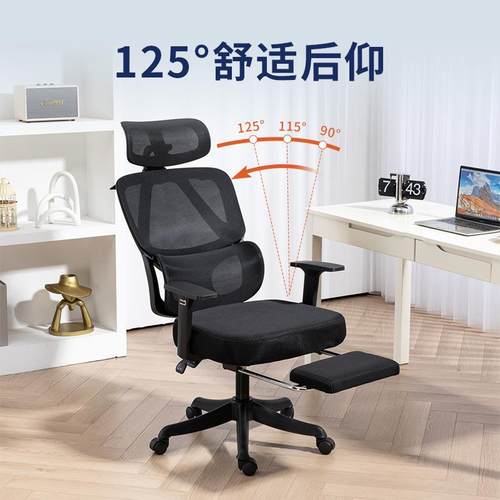 泰畅休闲办公人椅子体工学椅脑椅久坐办不累公椅T202学生电椅舒适