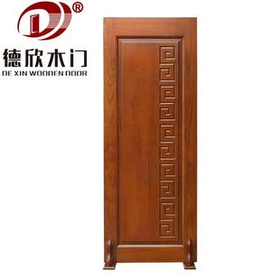 实木门厂家精美雕别花音沙比利实木门防盗隔中式门881墅入户【下