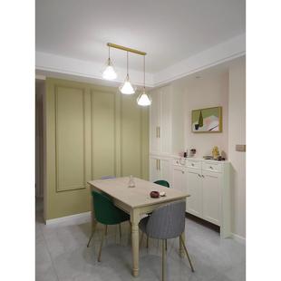 用小户长方形小餐桌 917型欧做旧家式 美式 椅简约轻奢实木餐桌YF