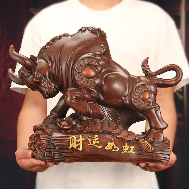 摆牛摆件十YF财运如二生肖牛客厅玄室关酒柜装饰品设公司铺前台办