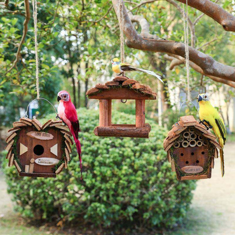 木质鸟窝挂饰鸟巢户外摆件花庭观院阳台布置装饰微吊园ltao774景,家居饰品,户外/庭院摆件,淘宝优惠券,粉丝福利购,淘宝优惠卷