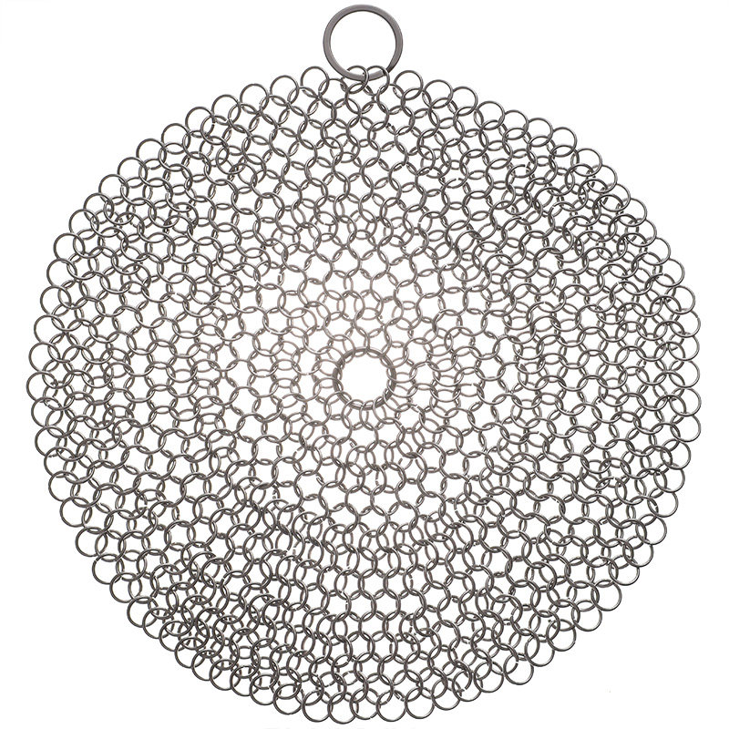 圆环链子甲316不锈钢刷锅网环钢丝新型清洗铸铁锅神器酒杯钢丝球